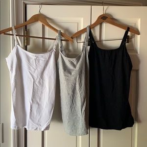 Lot of 3 nursing camisoles